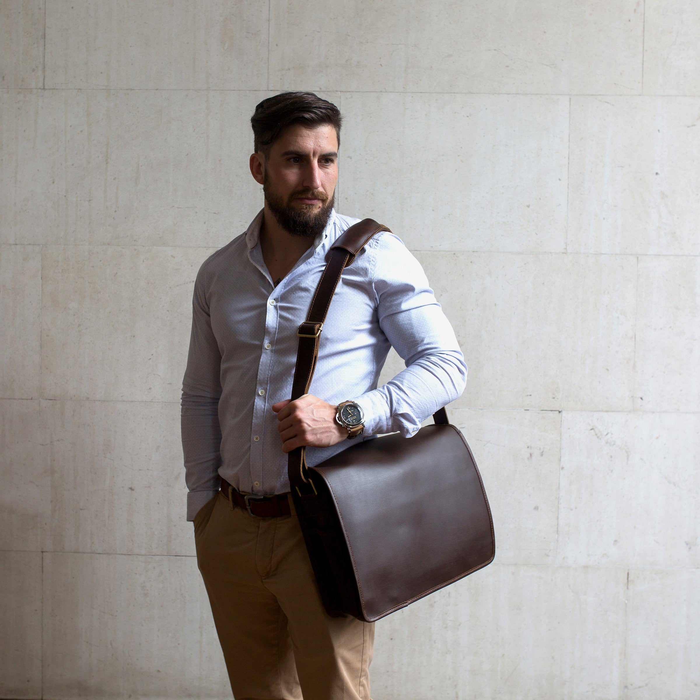 One shoulder top bag men
